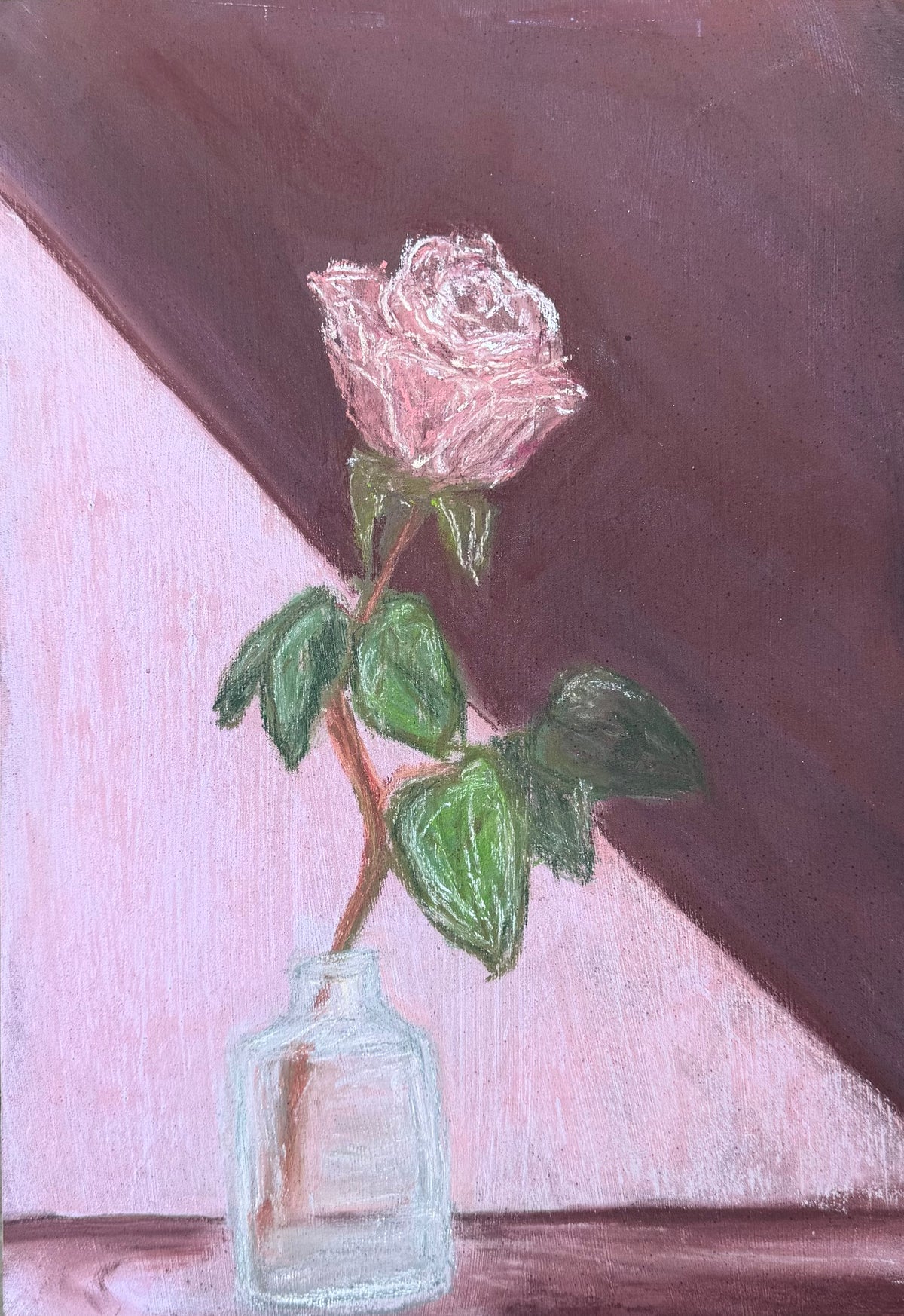 “Rose” soft pastel color study