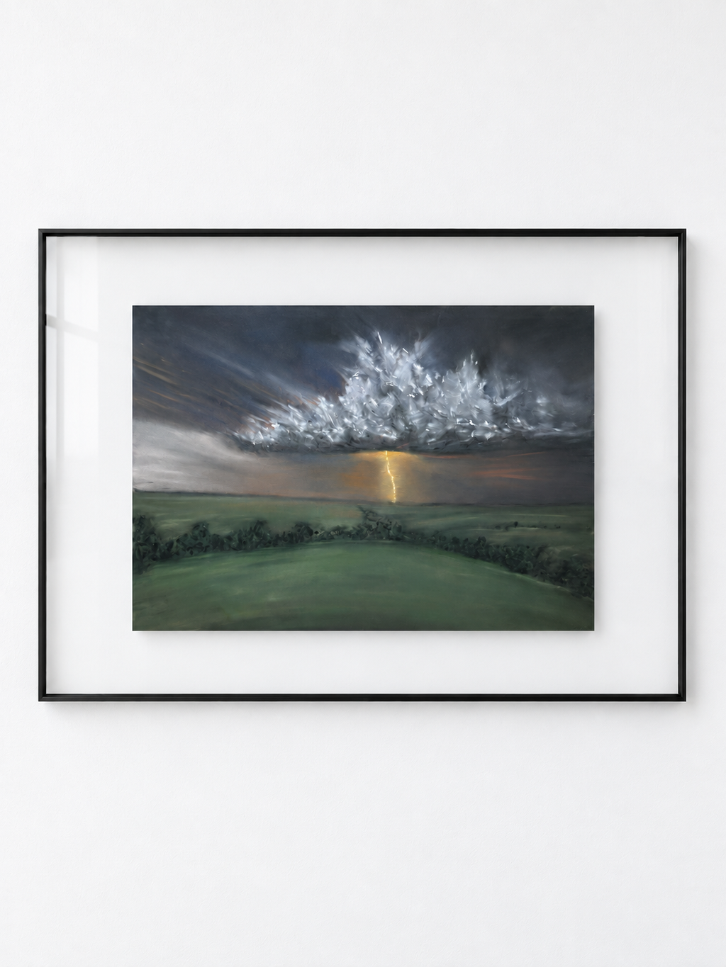 Across the Fields | original framed soft pastel