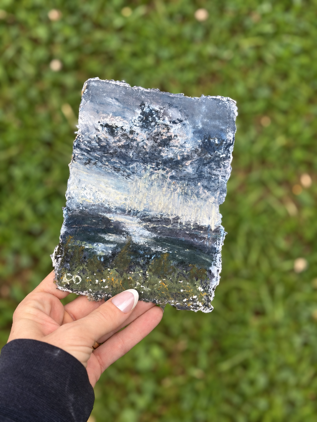 After the Rain I & ll | original soft pastel framed set
