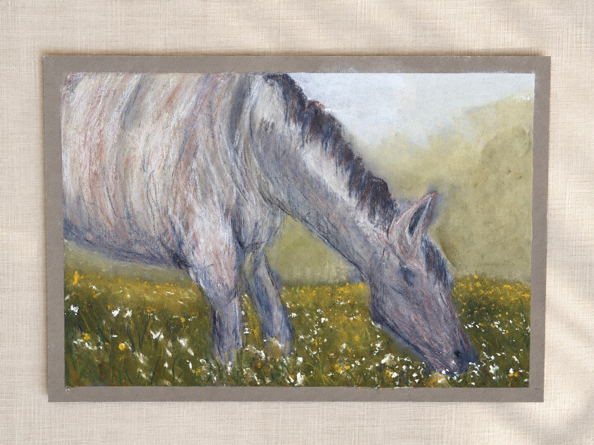 “Horse” soft pastel color study