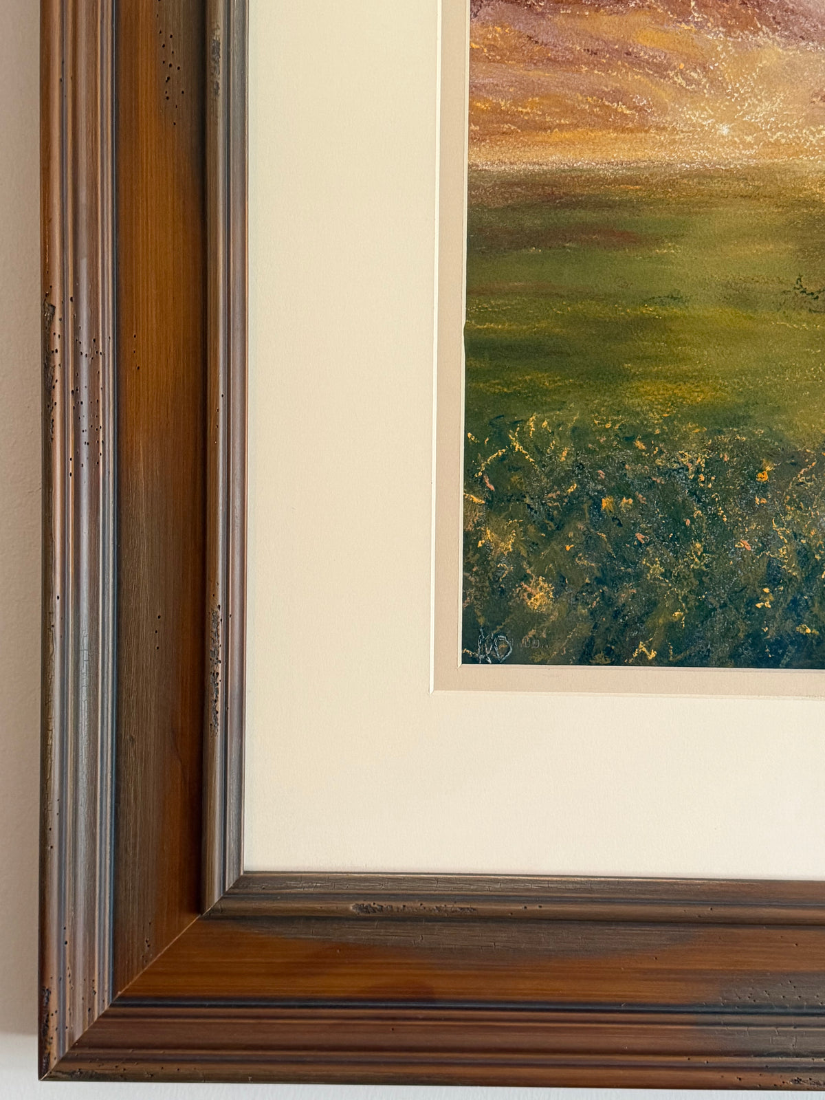 Storm Over the Meadow | original soft pastel