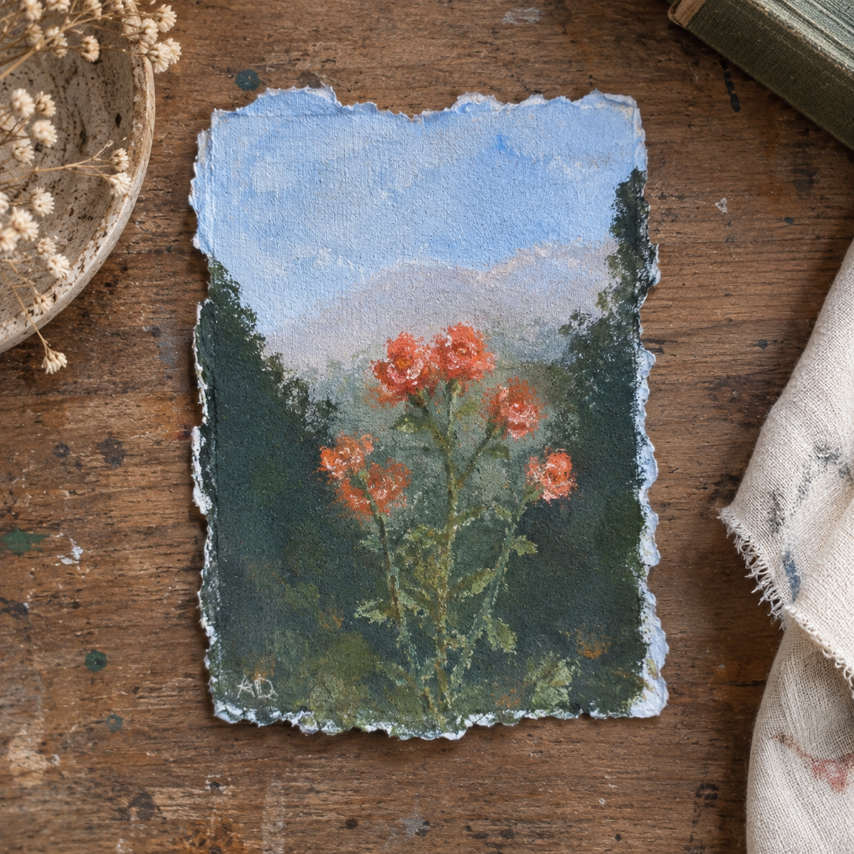 Mt. Flower | 6x4 soft pastel