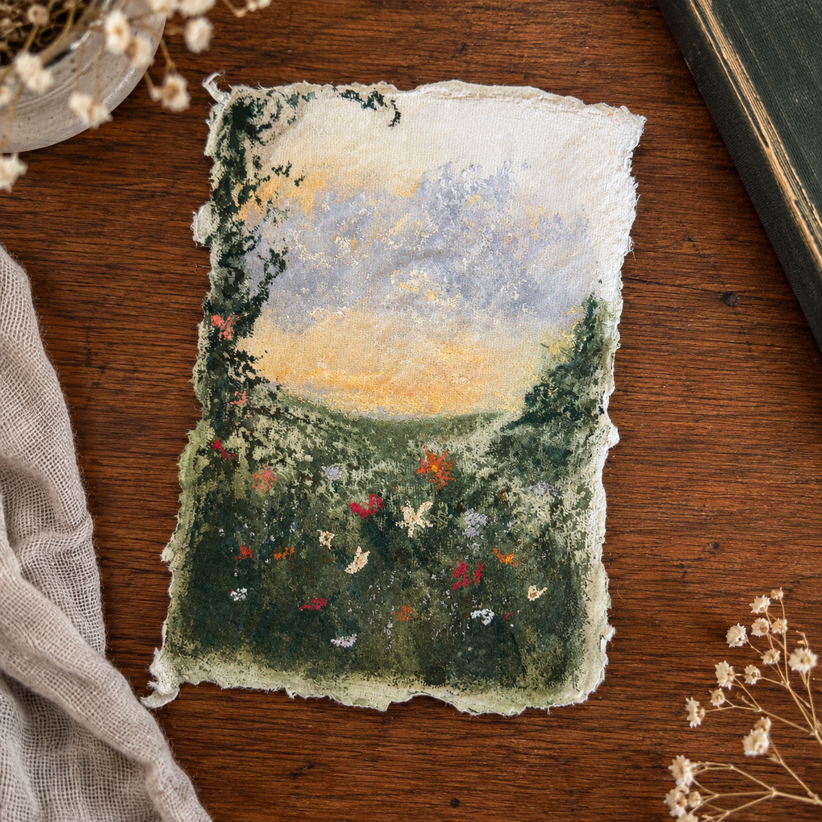 Wild Meadow No.2 | 6x4 soft pastel