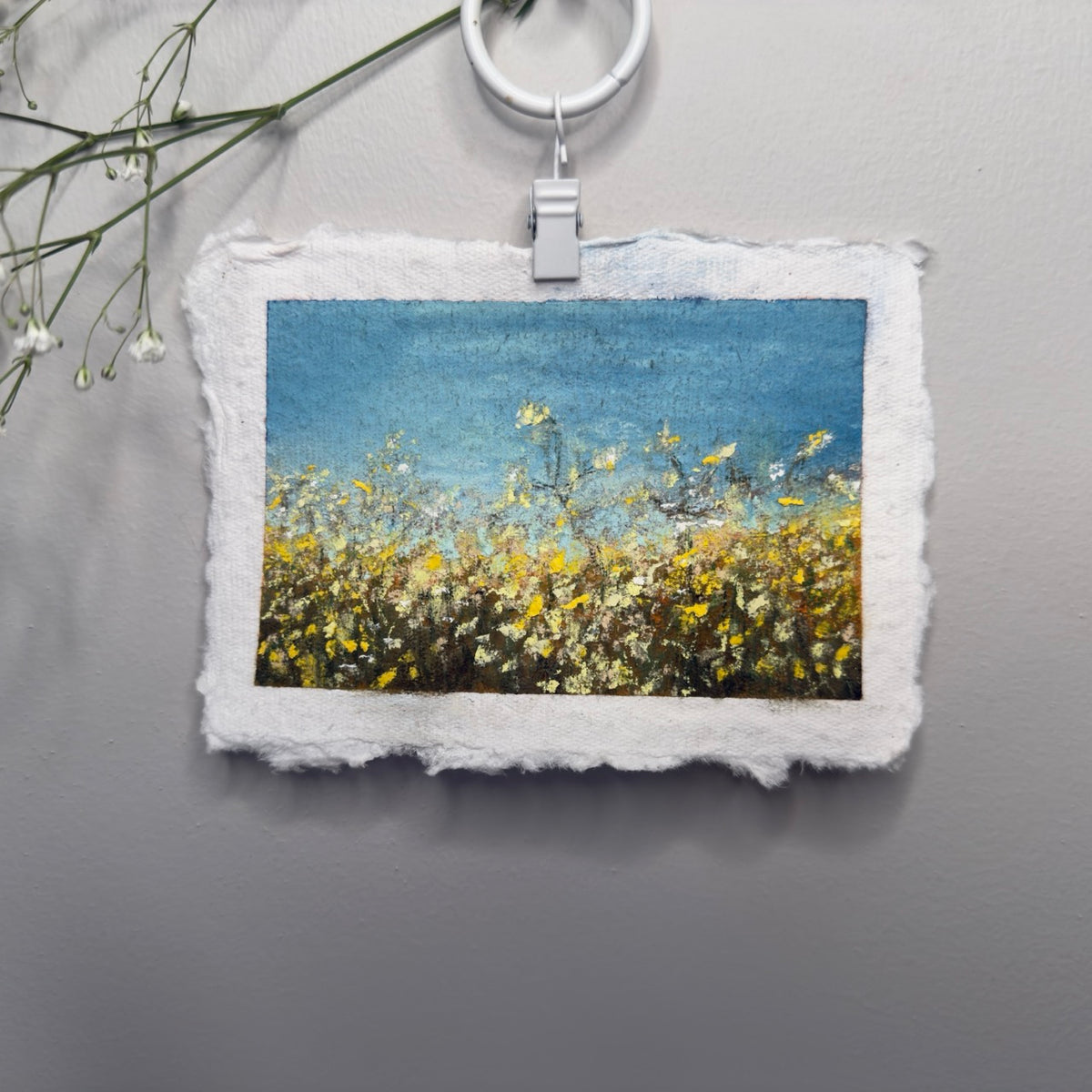 “Backyard Flowers” Original Soft Pastel