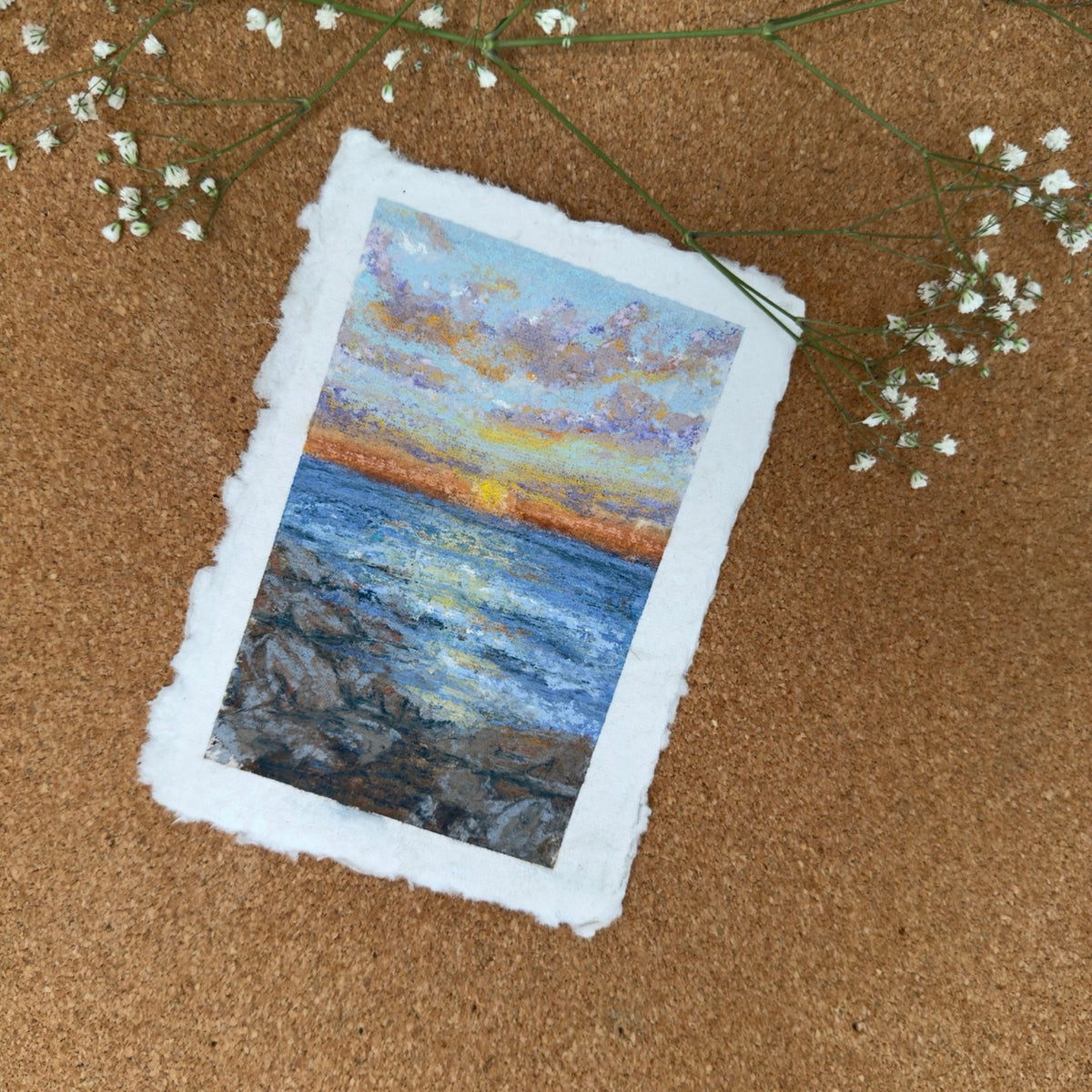 “View From The Rocks” Original Soft Pastel