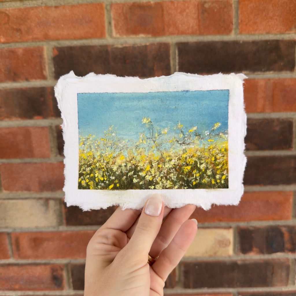 “Backyard Flowers” Original Soft Pastel