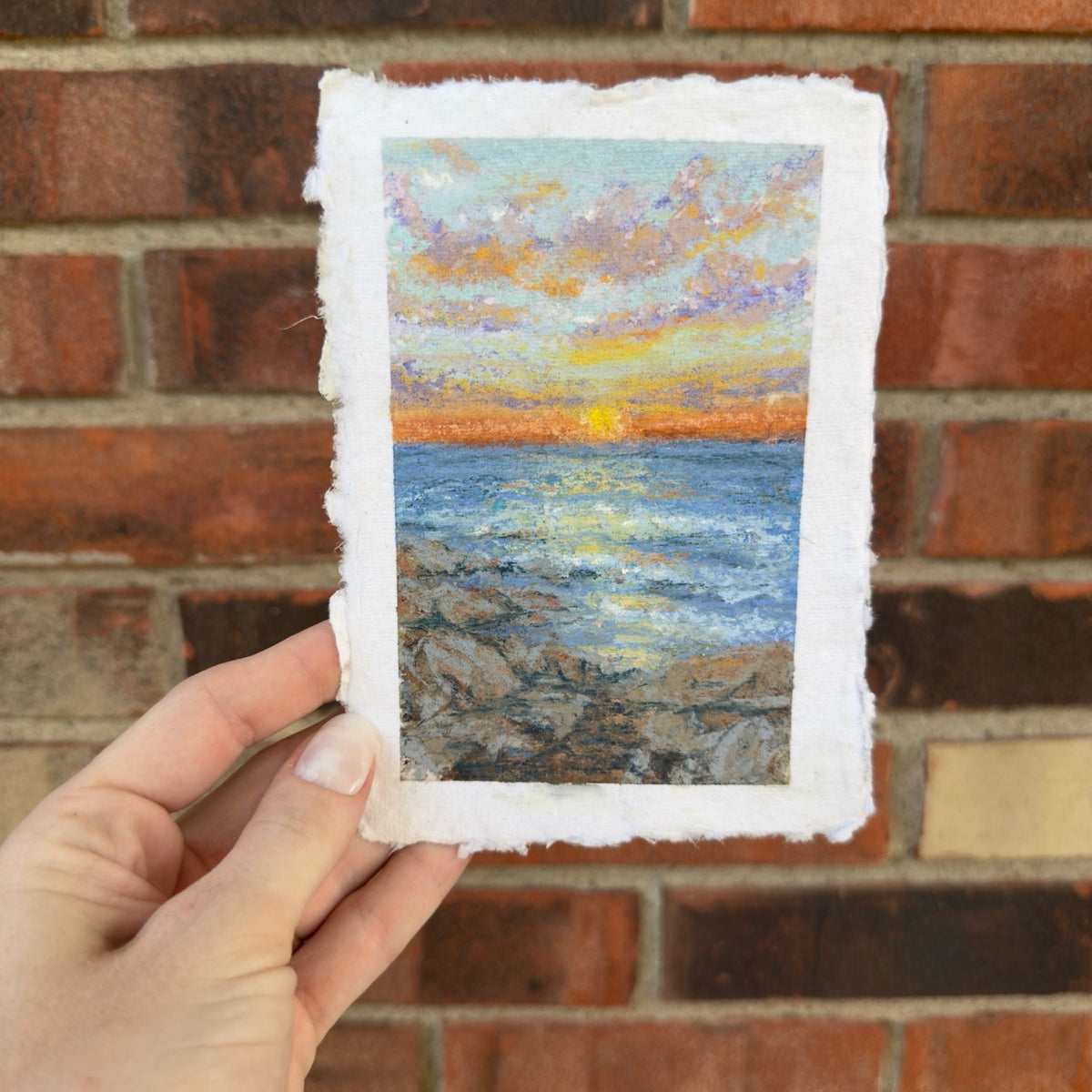 “View From The Rocks” Original Soft Pastel