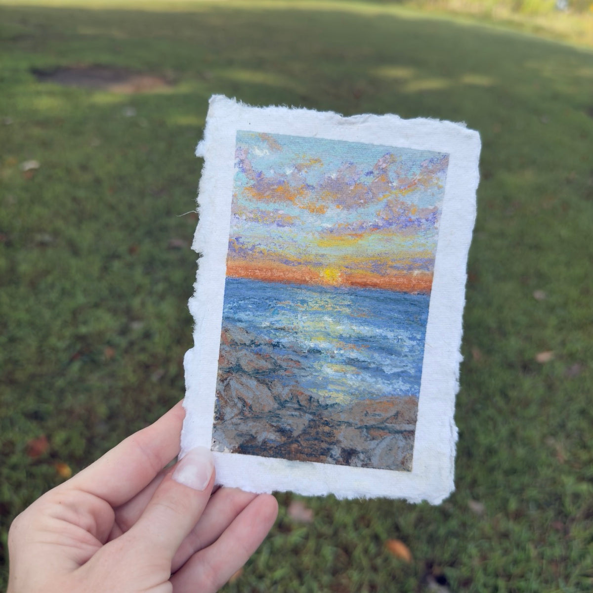 “View From The Rocks” Original Soft Pastel