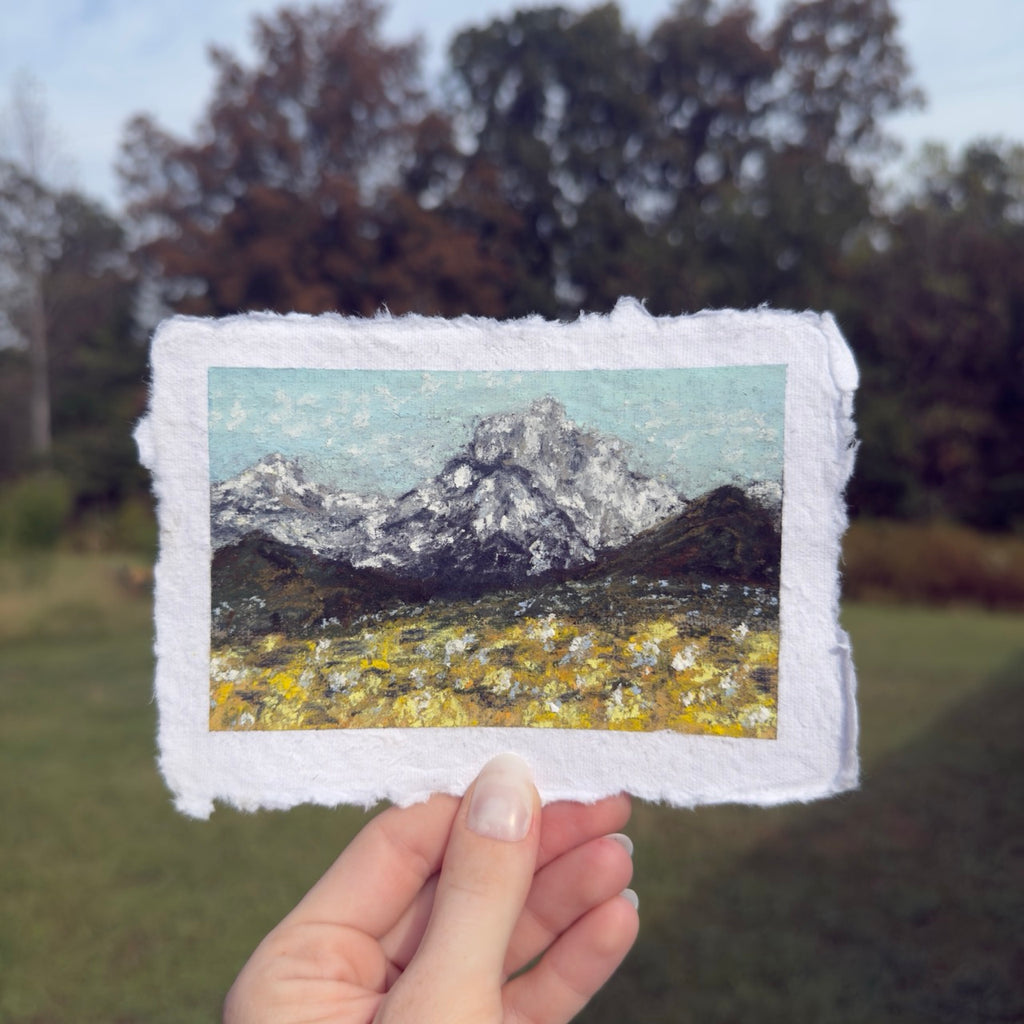 “Simple Mountain” Original Soft Pastel