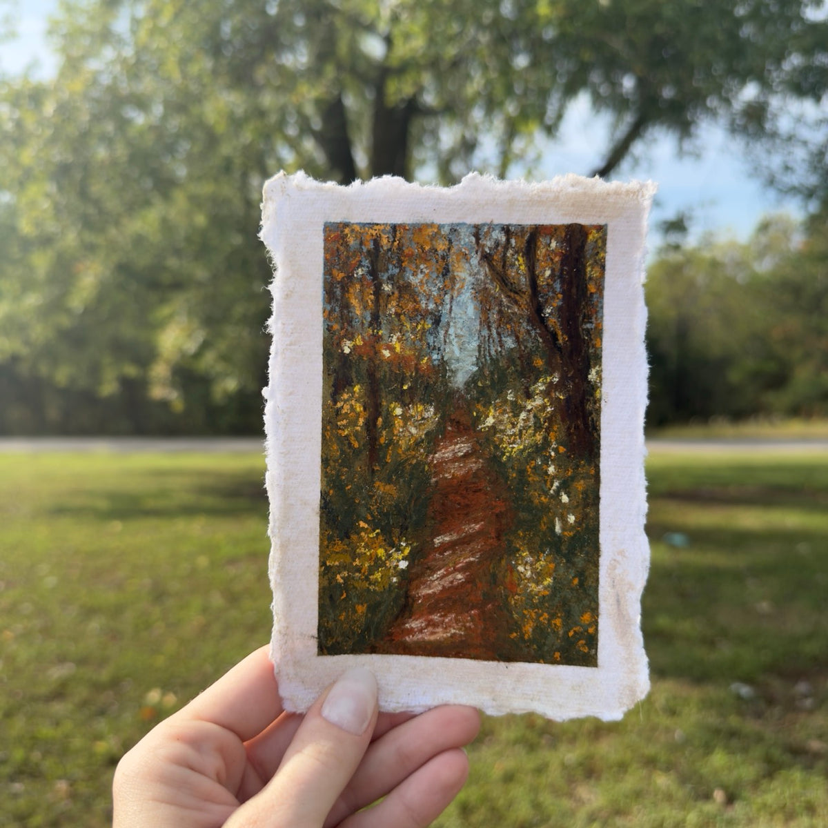 “Afternoon Walk” Original Soft Pastel