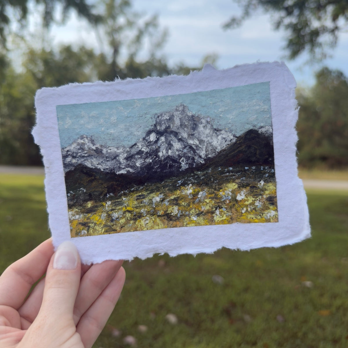 “Simple Mountain” Original Soft Pastel