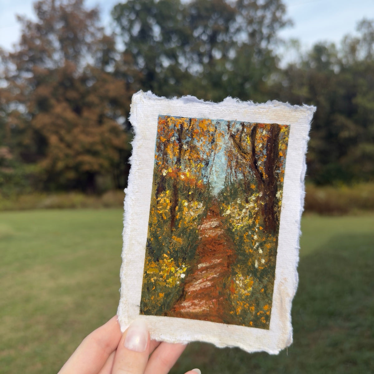 “Afternoon Walk” Original Soft Pastel