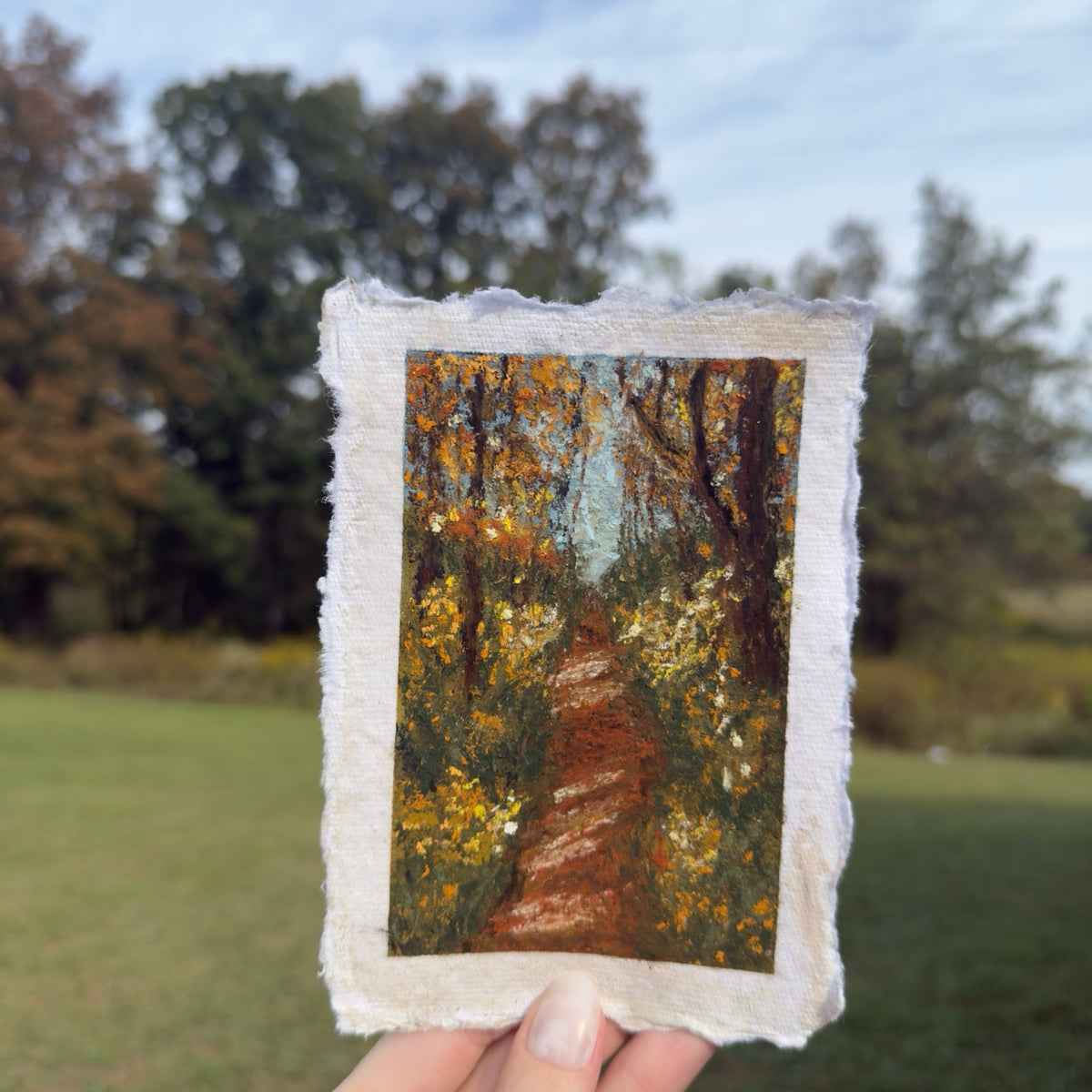 “Afternoon Walk” Original Soft Pastel